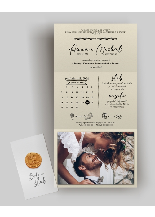 Zaproszenie Sielanka na skórze